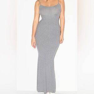Chic Gray Maxi Dress